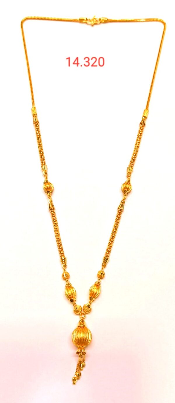 916 Gold Plain Dokiya mala (Lariet) 01