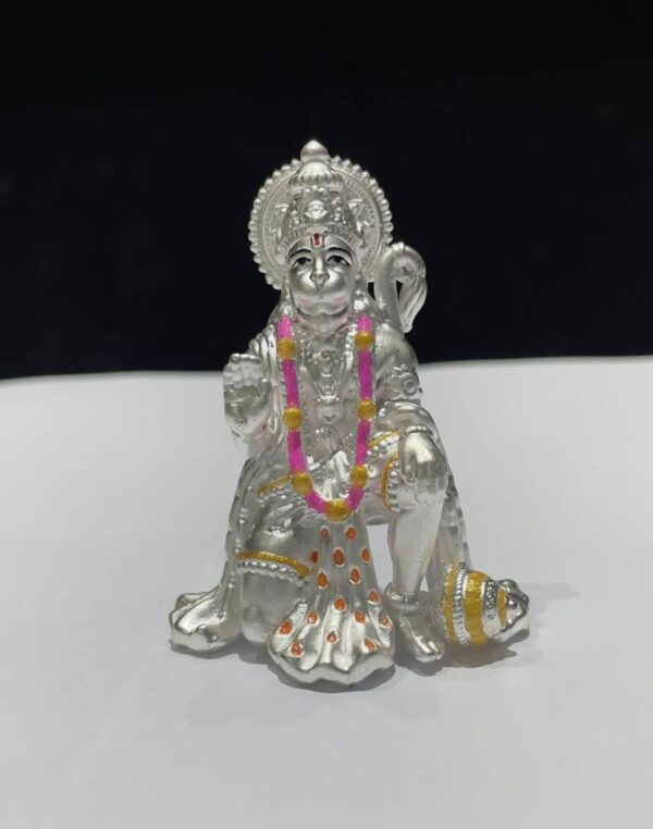Silver Hanuman idol 09