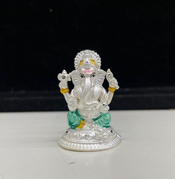 Pure 925 Silver Wholo Ganesh Ji Idol 09