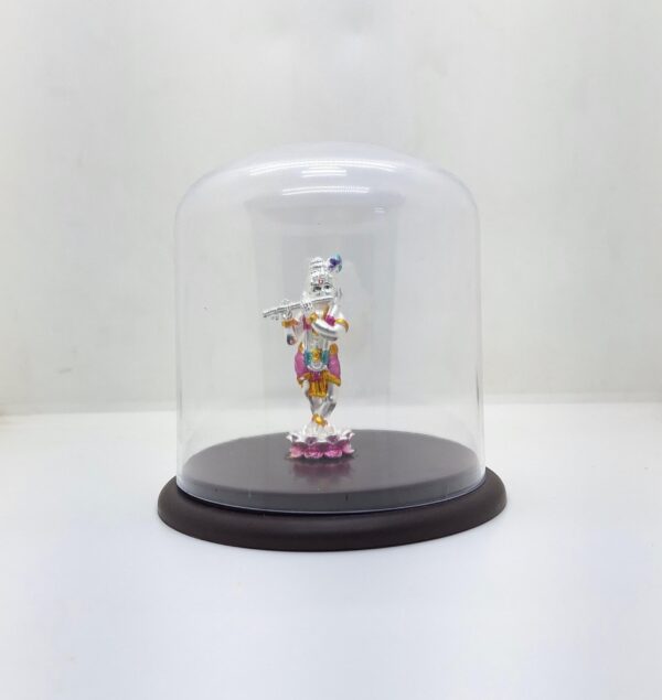 Silver Krishna ji idol 13