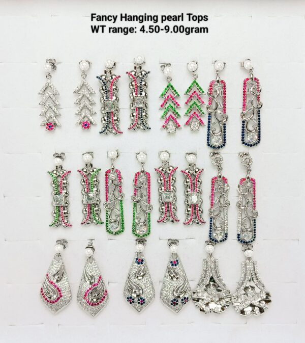 925 Sterling Silver Earrings and Tops 13