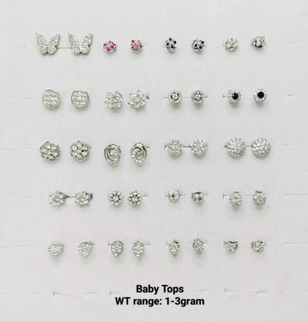 925 Sterling Silver Earrings and Tops 28