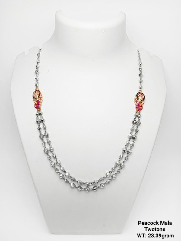 925 Silver Peacock Mala 14
