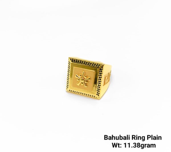 High Quality Gent’s Plain Bahubali Ring Emerald Finishing Premium Range Jewellery-41