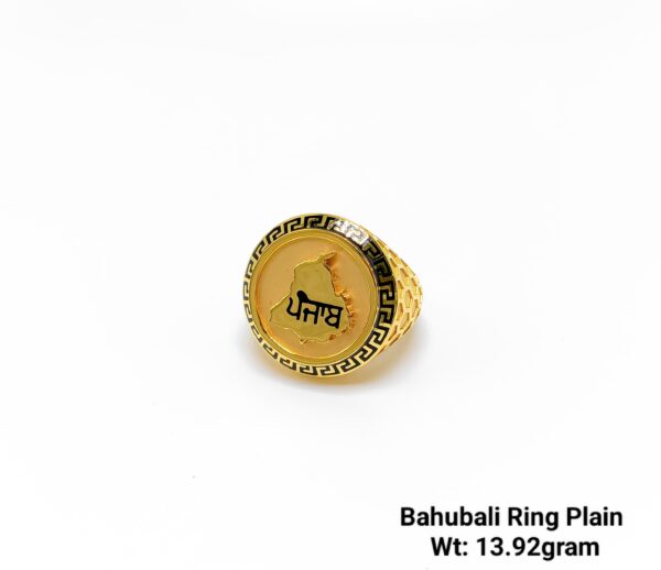 High Quality Gent’s Plain Bahubali Ring Emerald Finishing Premium Range Jewellery-38