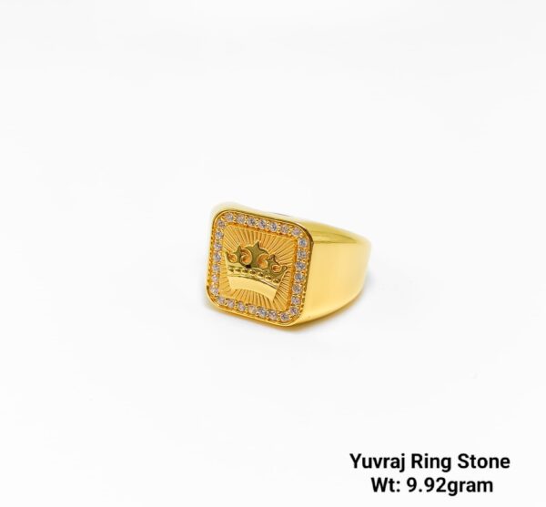 Gent’s Plain Yuvraj Ring Emerald Finishing Premium Range Jewellery-45