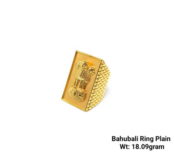 High Quality Gent’s Plain Bahubali King Crown Rings Emerald Finishing Premium Range-35