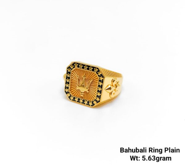 High Quality Gent’s Plain Bahubali Ring Emerald Finishing Premium Range-37