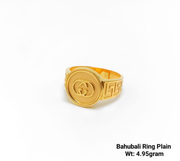 High Quality Gent’s Plain Bahubali Ring Emerald Finishing Premium Range Jewellery-42
