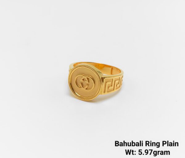 High Quality Gent’s Plain Bahubali Ring Emerald Finishing Premium Range Jewellery-40