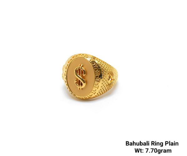 High Quality Gent’s Plain Bahubali Rings Emerald Finish Premium Range-32