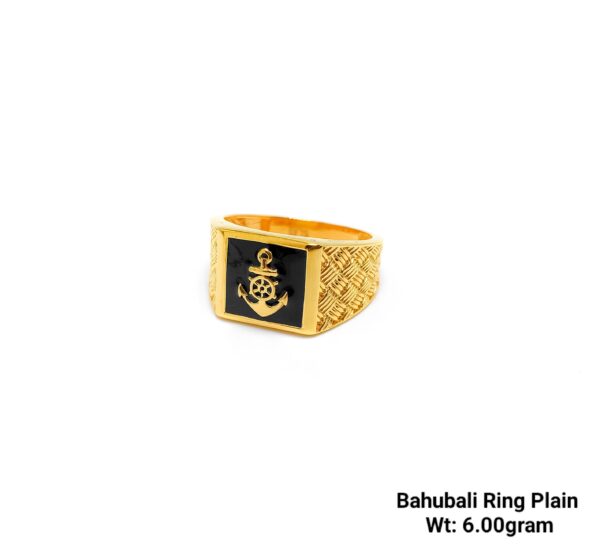 High Quality Gent’s Plain Bahubali Rings Emerald Finish Premium Range-30