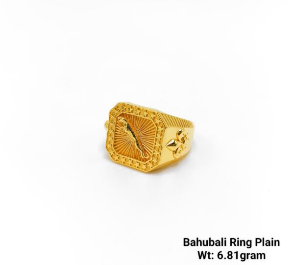 Gent's Plain Bahubali Jaguar Ring-10