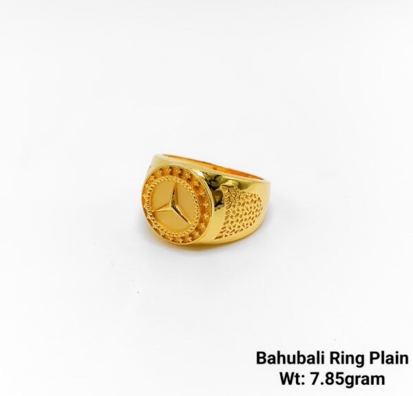 High Quality Gent’s Plain Bahubali Mercedes Rings Emerald Finishing Premium Range-16