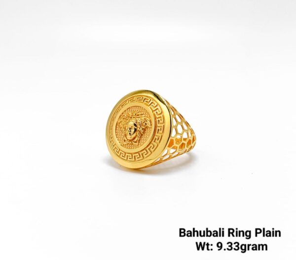 Gent's Plain Bahubali Om Ring-15