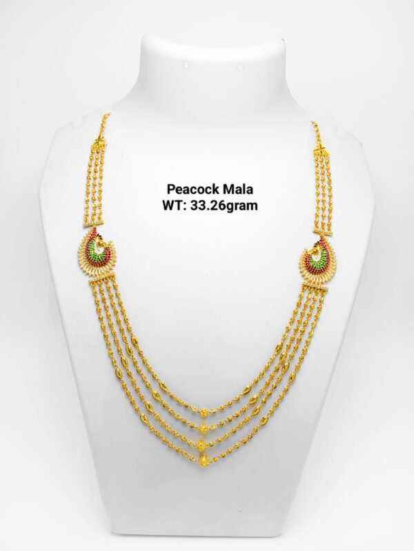 Gold 916 Peacock Mala-57