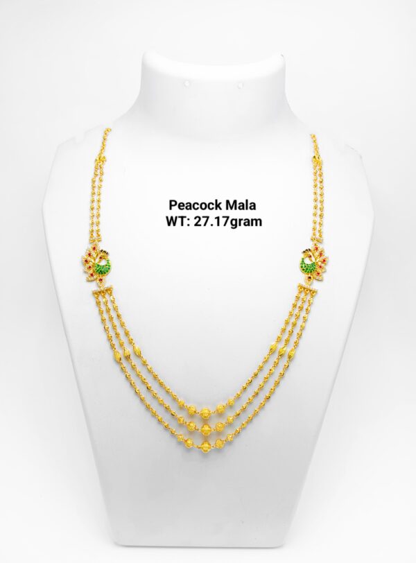 Gold 916 Peacock Mala-56