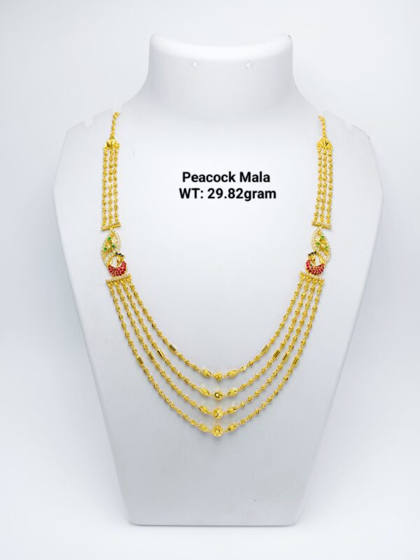 Gold 916 Peacock Mala-51