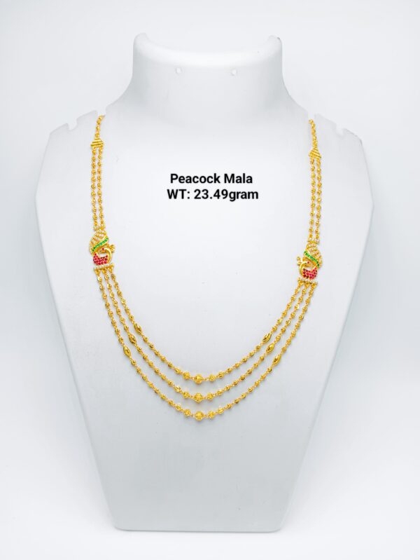 Gold 916 Peacock Mala-42