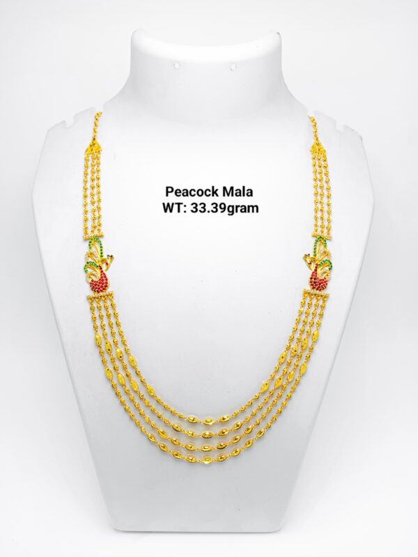 Gold 916 Peacock Mala-10