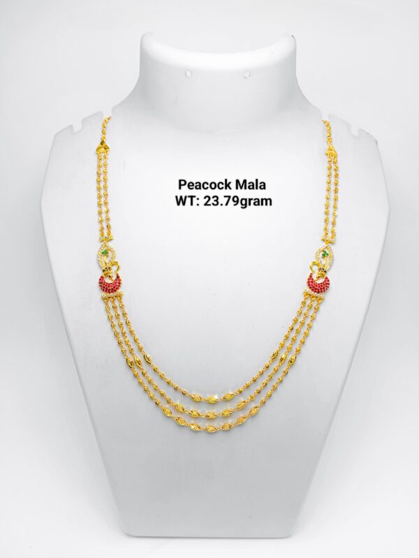 Gold 916 Peacock Mala-16
