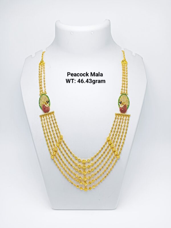 22kt Gold Peacock Mala- 26