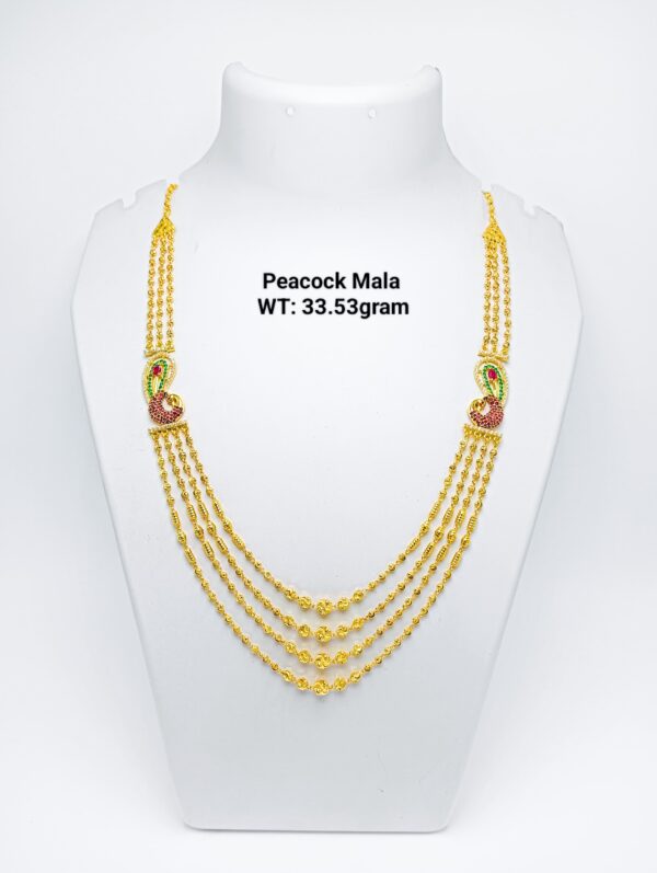 22kt Gold Peacock Mala -31