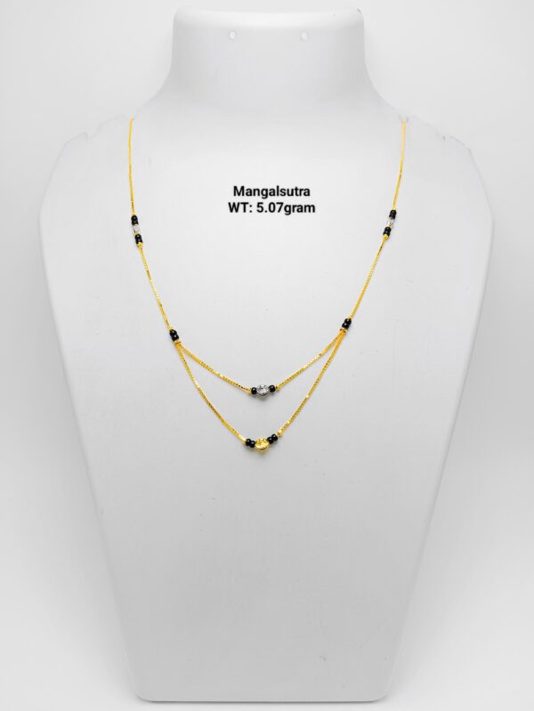22 Kt Gold Fancy Light Weight Mangalsutra-05