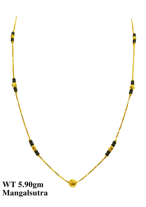 22 Kt Gold Fancy Light Weight Mangalsutra-57