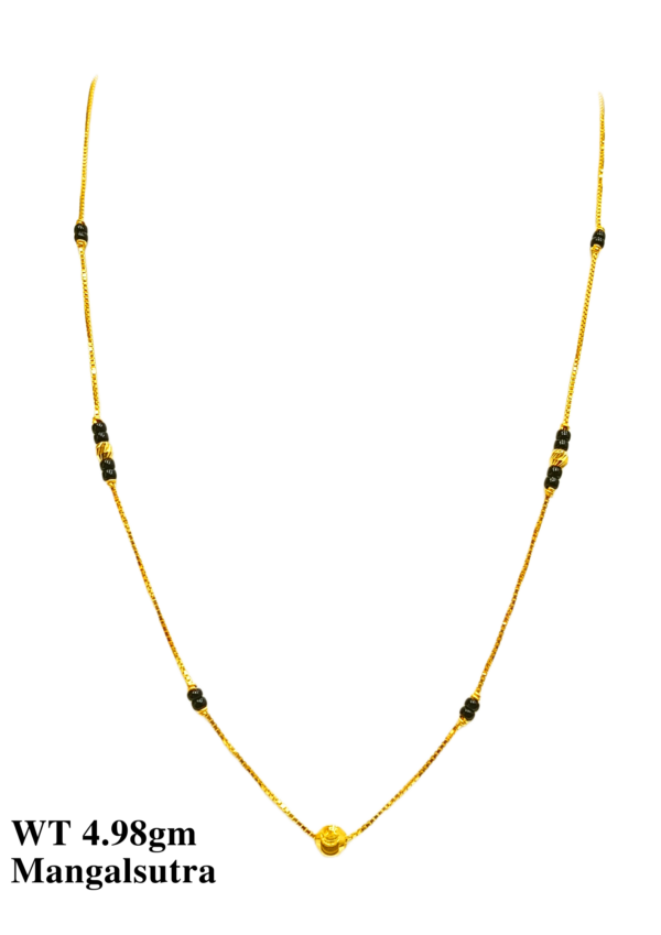 22 Kt Gold Fancy Light Weight Mangalsutra-56