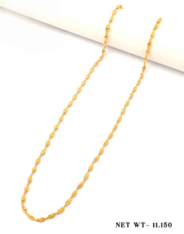 22kt Gold Plain mala (Lariet) 02