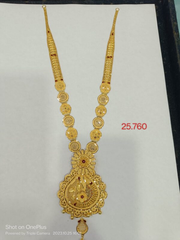 22kt Gold Jewellery Heavy & Long Necklace-03