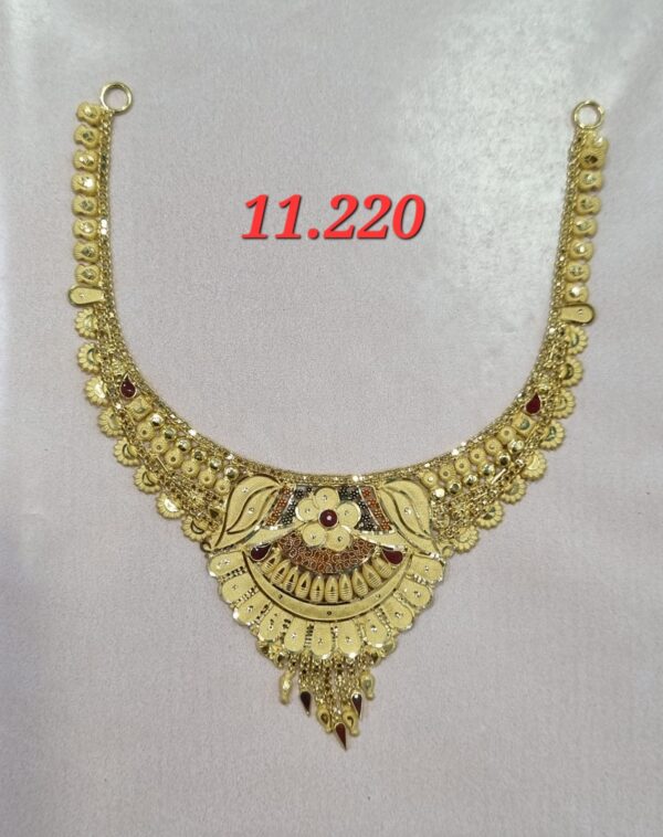 22kt Gold light weight High Finishing Necklace-20