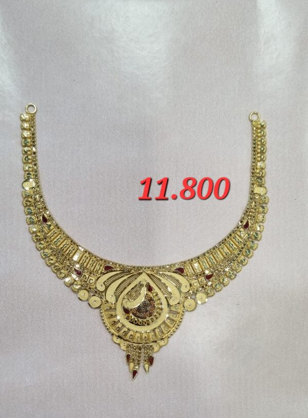 22kt Gold light weight High Finishing Necklace-15