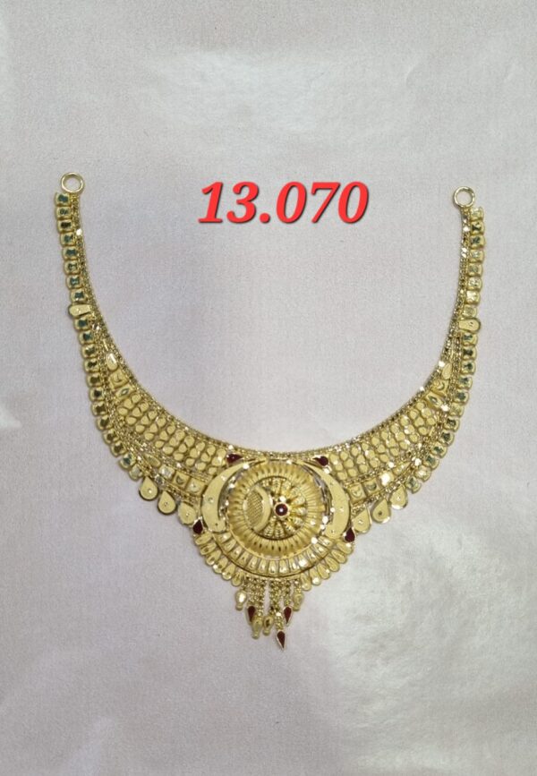 22kt Gold light weight High Finishing Necklace-14