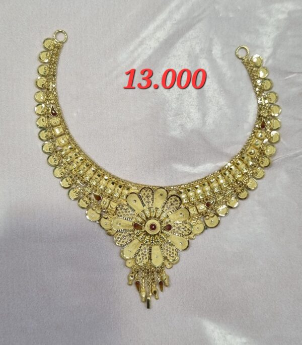 22kt Gold light weight High Finishing Necklace-09