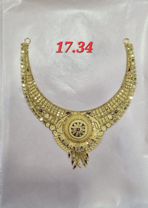 22kt Gold light weight High Finishing Necklace-05