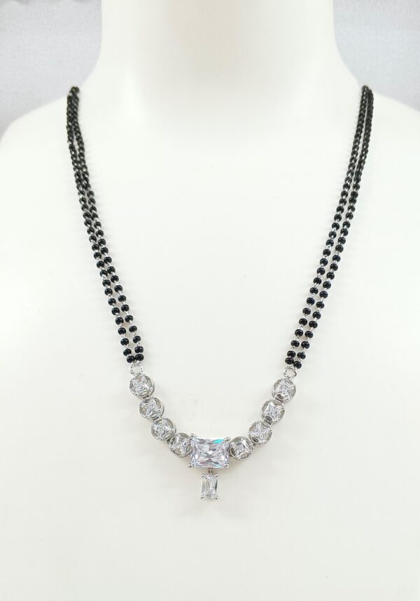 925 Silver Mangalsutra With CZ Stone-05