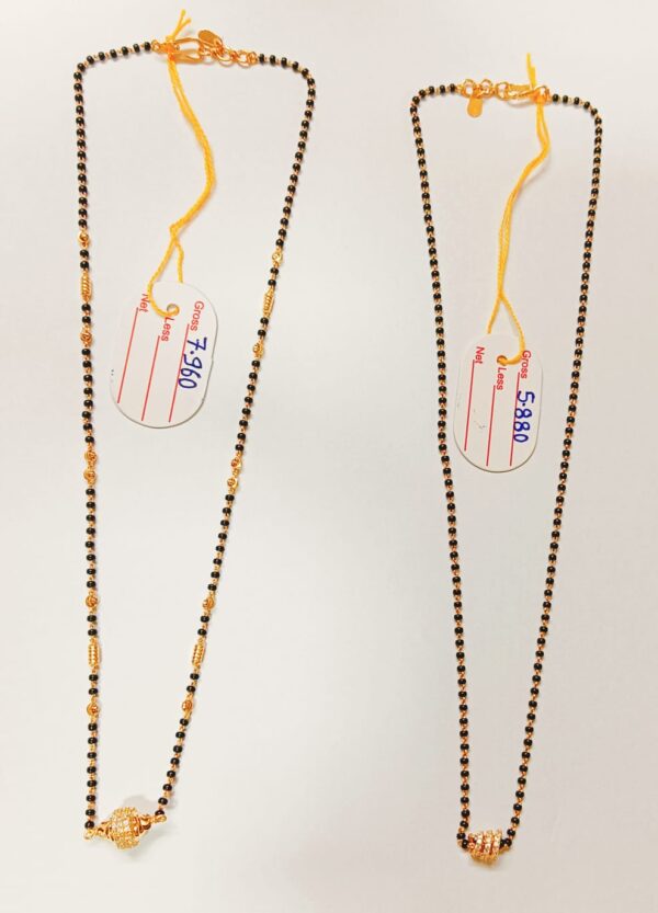 22 Kt Gold Fancy Light Weight Mangalsutra-35