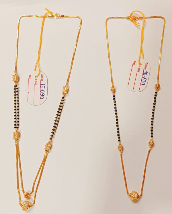 22 Kt Gold Fancy Light Weight Mangalsutra-34