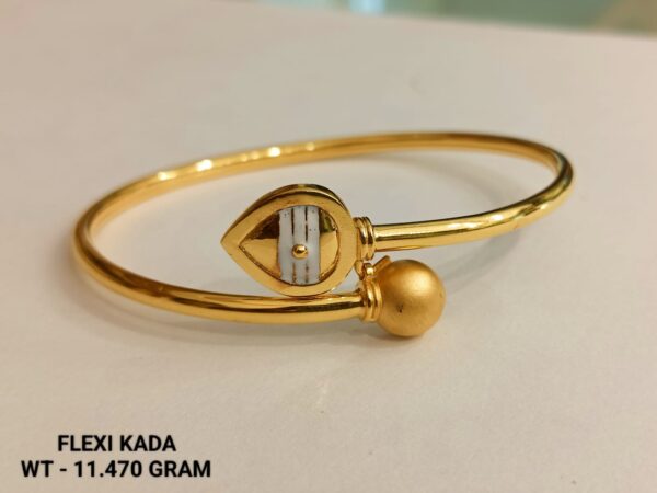 22kt Gold Flexi Kada for Women's-02