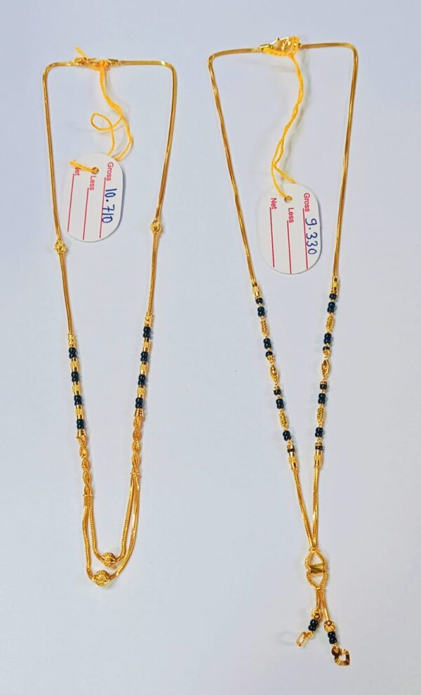 22 Kt Gold Fancy Light Weight Mangalsutra-26