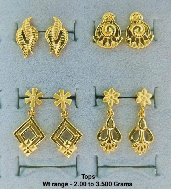 22kt Gold Earrings For Women's-02