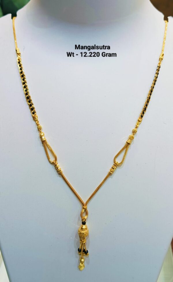 22 Kt Gold Fancy Light Weight Mangalsutra-19