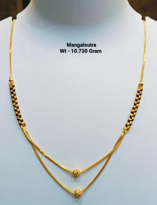 22 Kt Gold Fancy Light Weight Mangalsutra-17