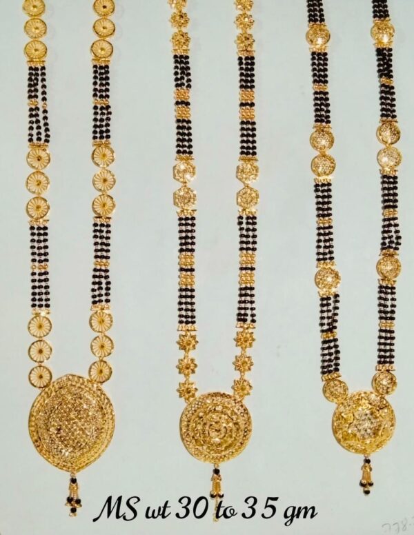 22 Kt Gold Fancy Light Weight Mangalsutra-14