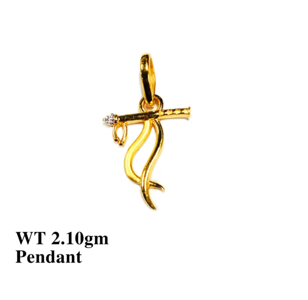Gold 916 Stone Pendant for Women's 15