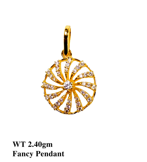 Gold 916 Stone Pendant for Women's 47