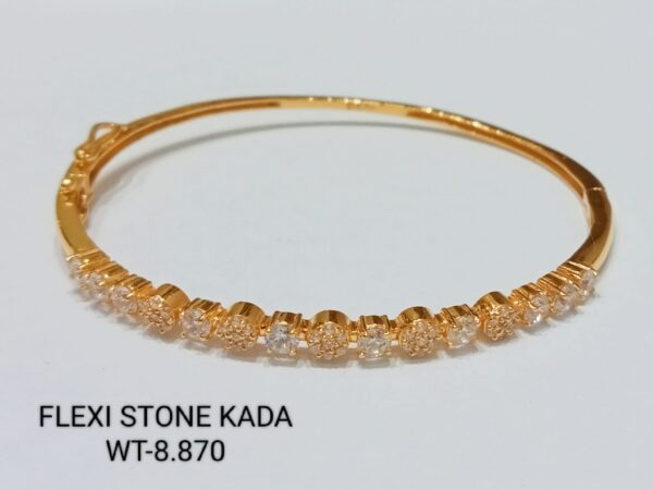 22kt Gold Flexi Kada for Women's-34