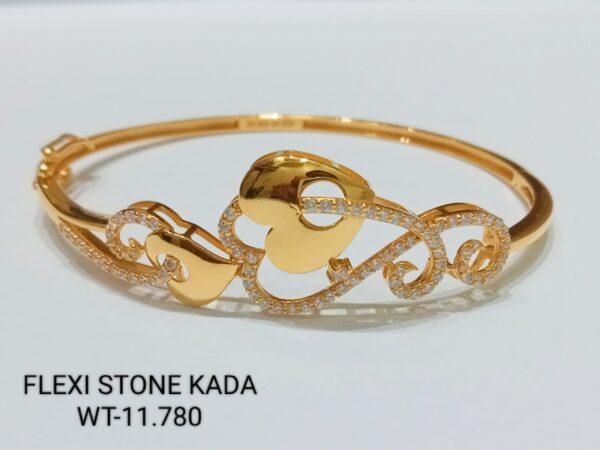 22kt Gold Flexi Kada for Women's-32